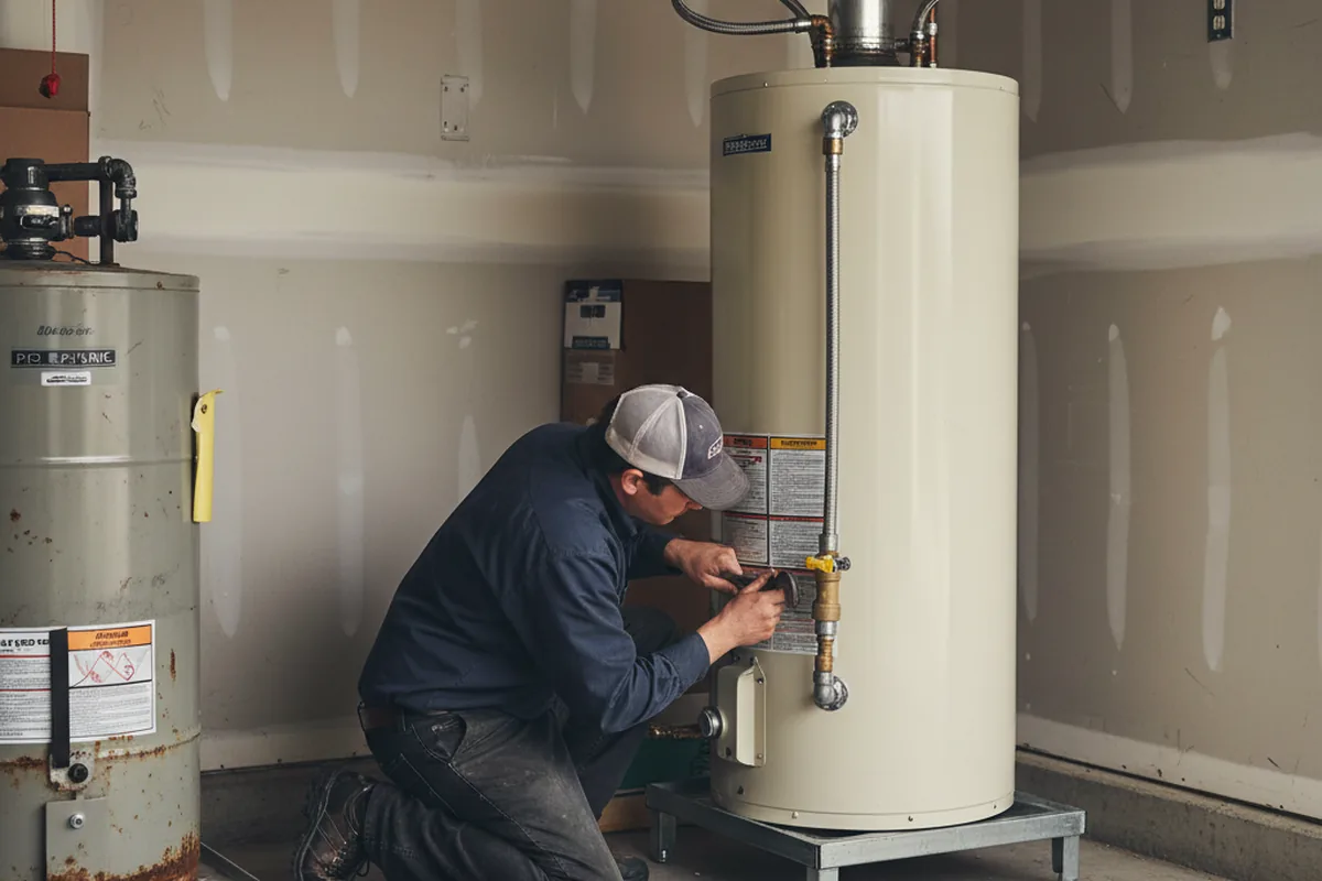 Water heater and shutoff valve replacement in Winslow